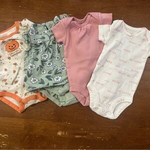 Carter's Kids One Pieces - Orange, Green, Pink, White